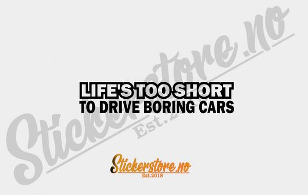 Hovedbilde Lifes Too Short Sticker